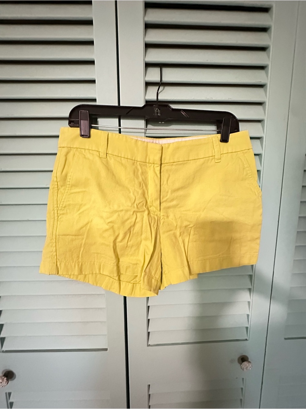 J. Crew Bright Yellow Women's Cotton Shorts